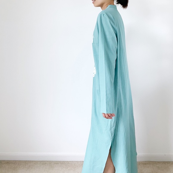 EMBROIDERED RESORT MAXI DRESS - Picture 4 of 8